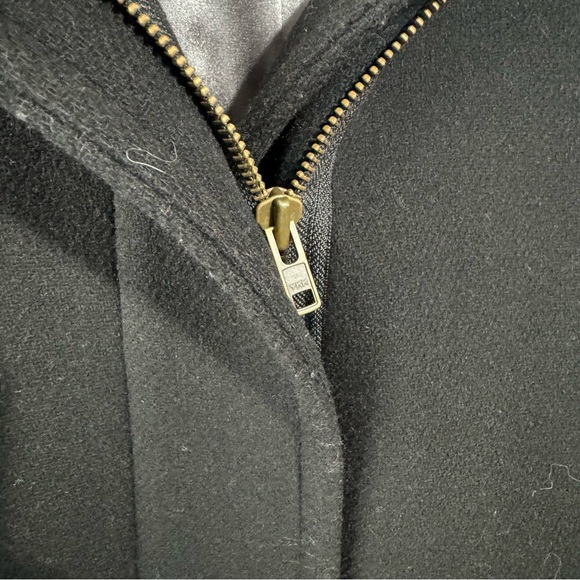 J crew black wool Nello Gori pea coat size 0 - Picture 3 of 8